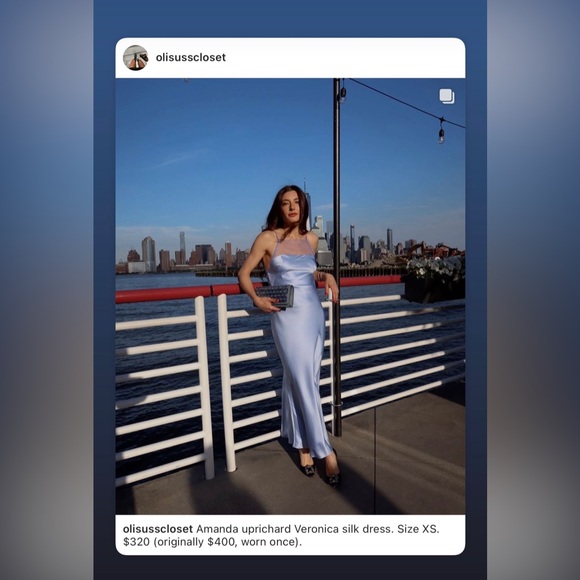 Amanda uprichard Veronica silk dress. - Picture 3 of 7